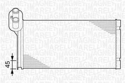 MAGNETI MARELLI 350218223000 -  Теплообменник, отопление салона